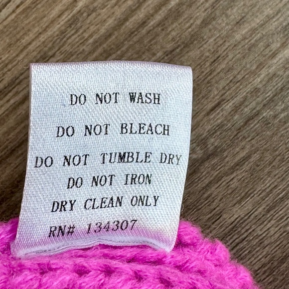 Lumière Small Bright Fuchsia Chunky Knit Balloon Sleeve Sweater - Picture 6 of 12